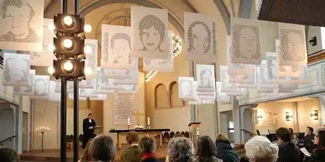 Es ist unser Licht – Kirchenrauminstallation, Katinka Molde